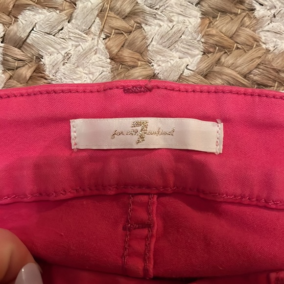 Pink 7 for all man kind jeans great condition wore them one time - Picture 4 of 5